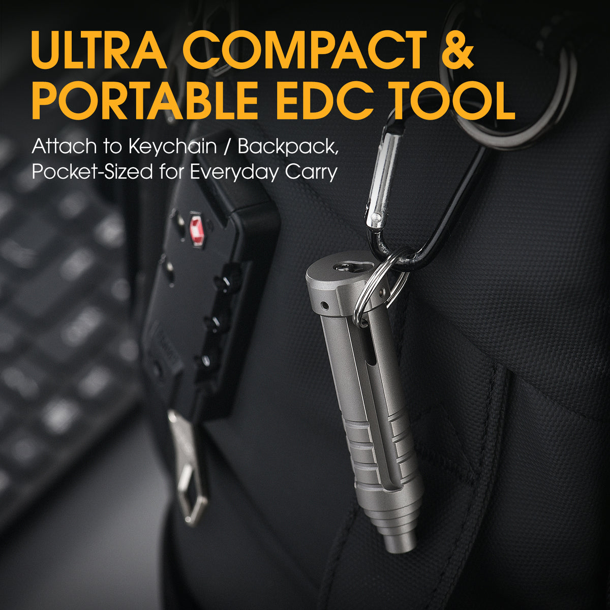 TIESANJIAO Minimalist Custom TC4 Titanium Mini Screwdriver | EDC Pocket Tool, Sandblasted & Stonewashed Finish